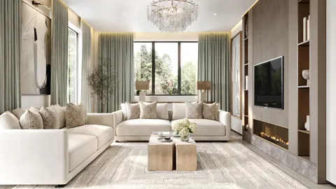 Family room · illustrative design